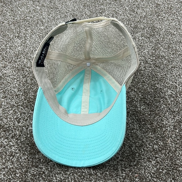 Salt Life Teal and Beige Trucker Hat - Picture 2 of 5